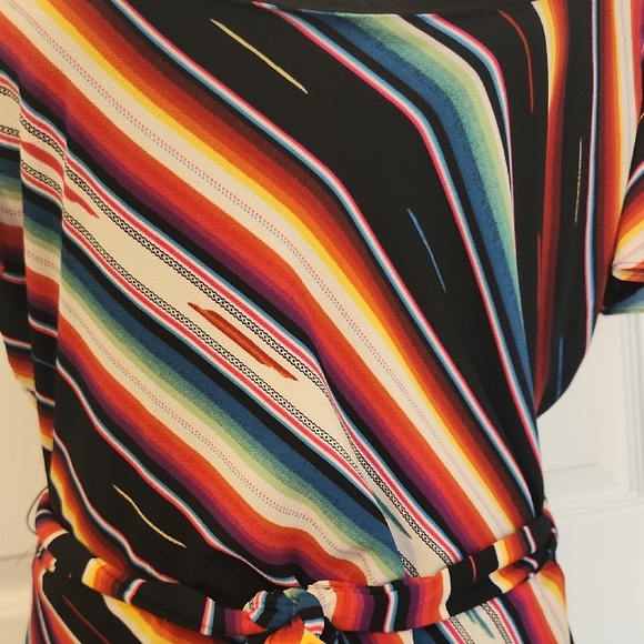 Colorful Striped Midi Dress - Picture 11 of 16